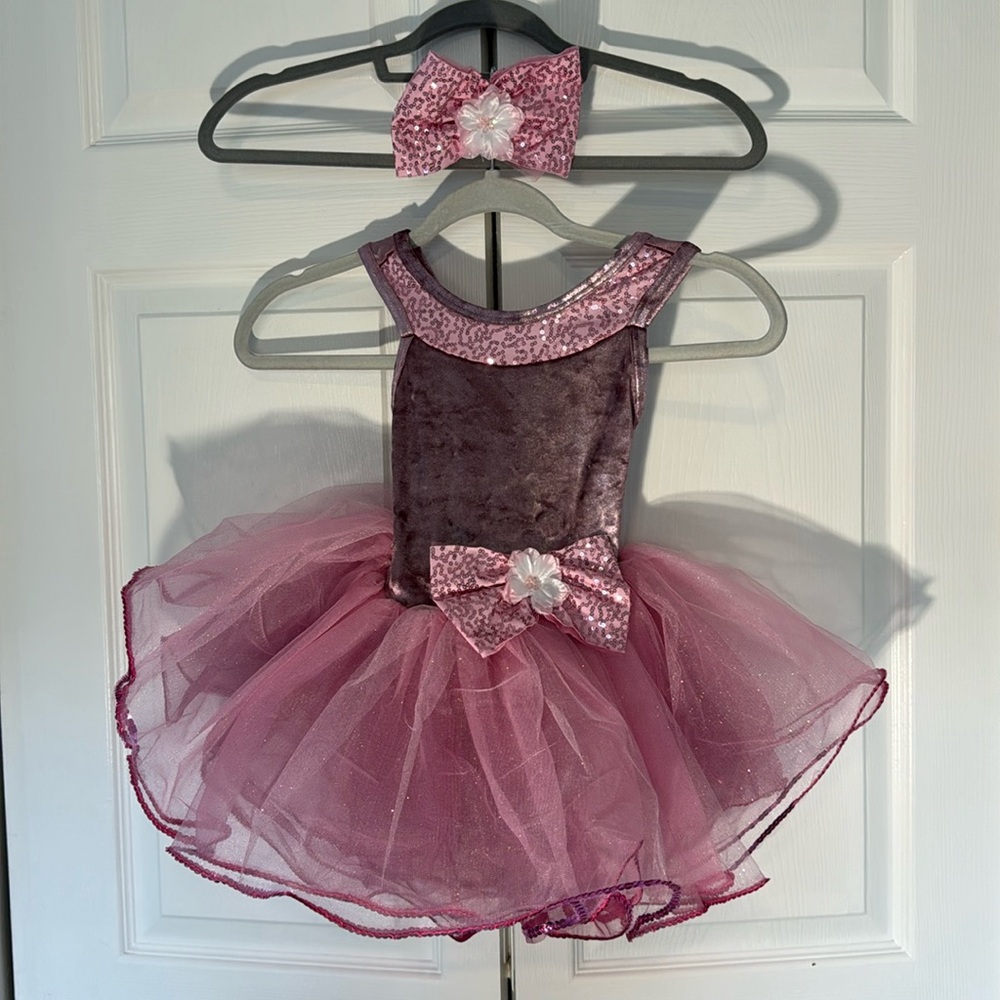 PINK ROSE DANCE COSTUME